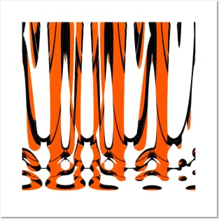 Tiger Stripes Mod Animal Print Posters and Art